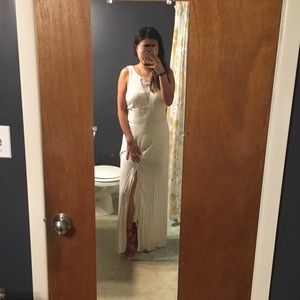 ivory maxi dress